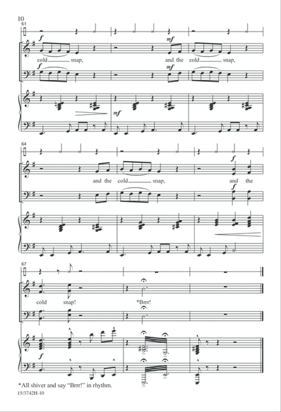 Cold Snap 4-Part scores gallery preview page 10