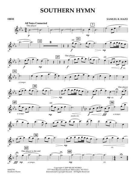 Southern Hymn - Oboe
