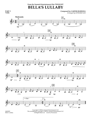 Bella's Lullaby (from "Twilight") - Pt.3 - Violin