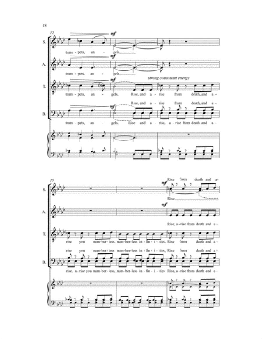 Three Metaphysical Motets 4-Part scores gallery preview page 21