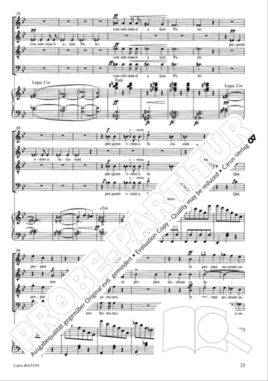 Mass in D Major (Missa in D) 4-Part scores gallery preview page 26