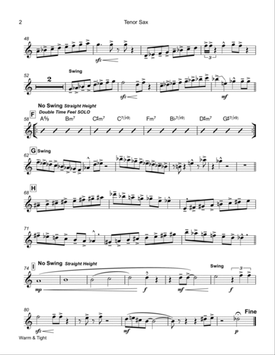 Warm & Tight Jazz Ensemble scores gallery preview page 5