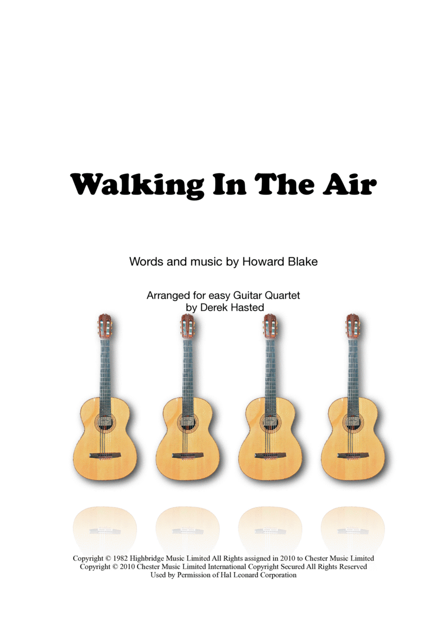 Walking In The Air Guitar Ensemble scores gallery preview page 1