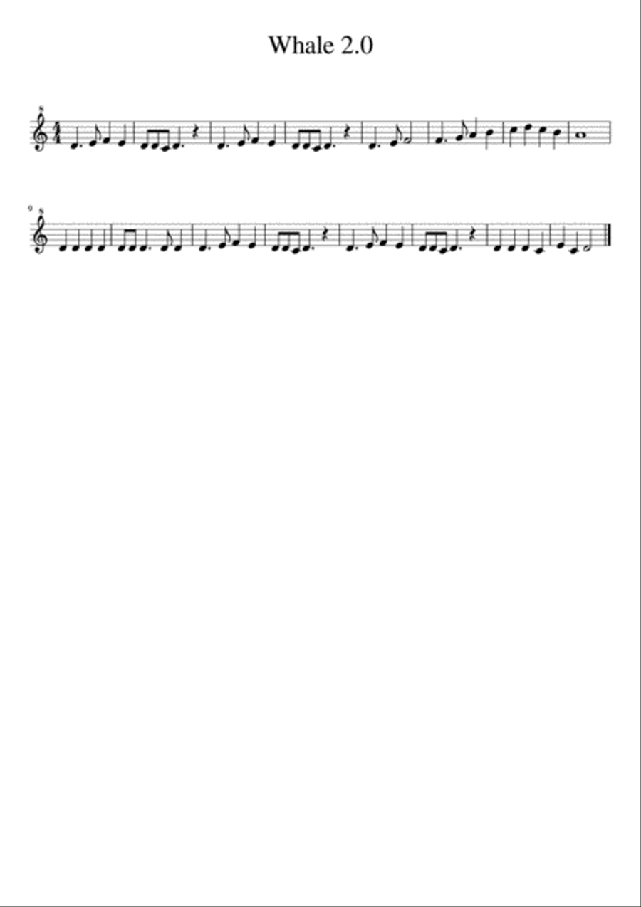 Whale Whale Small Ensemble scores gallery preview page 1