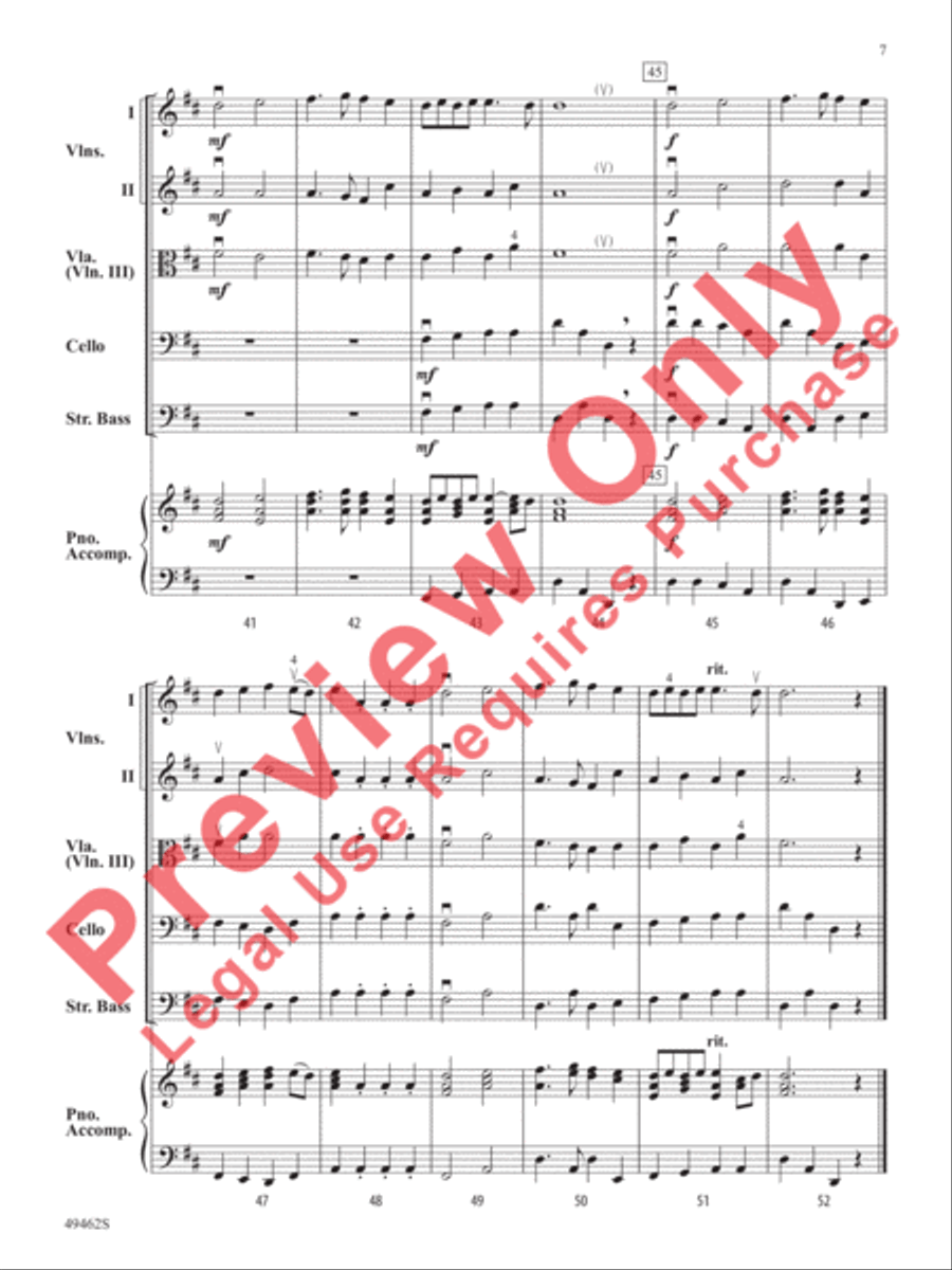 Percentage of Error String Orchestra scores gallery preview page 8