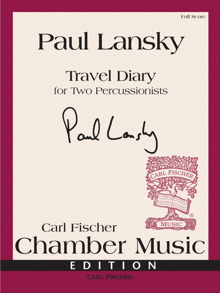 Travel Diary Travel Diary Percussion scores gallery preview page 1