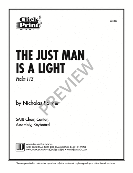 The Just Man is a Light