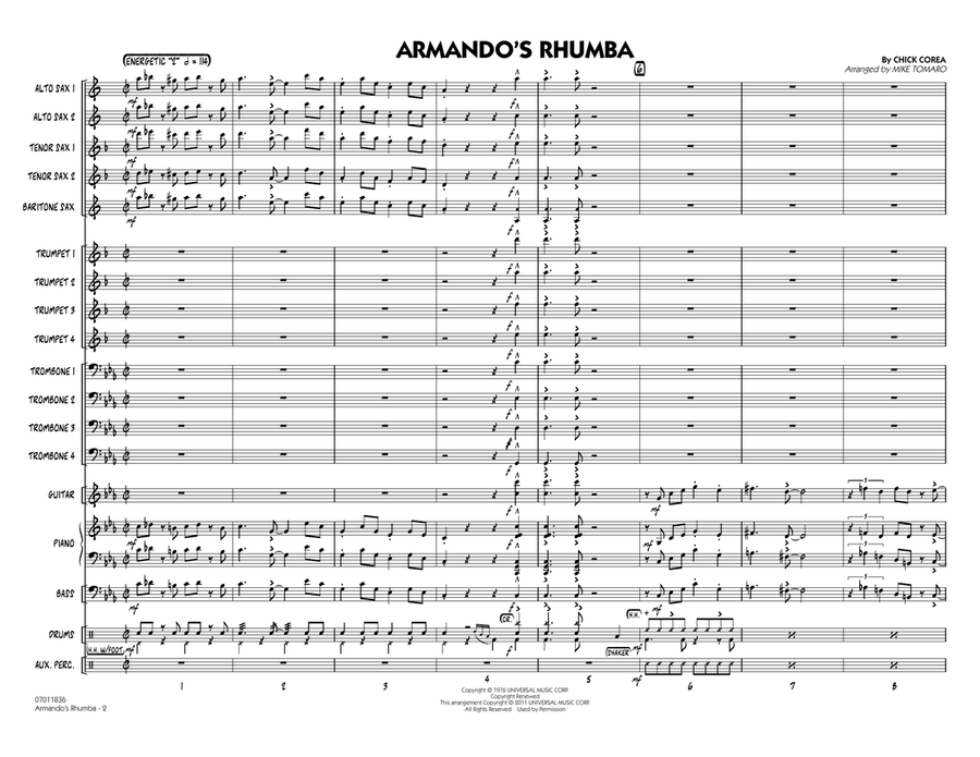 Armando's Rhumba - Conductor Score (Full Score) Jazz Ensemble scores gallery preview page 2