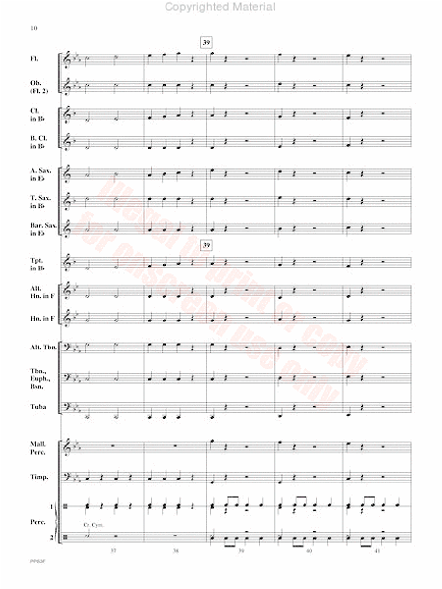 Inception Concert Band scores gallery preview page 11