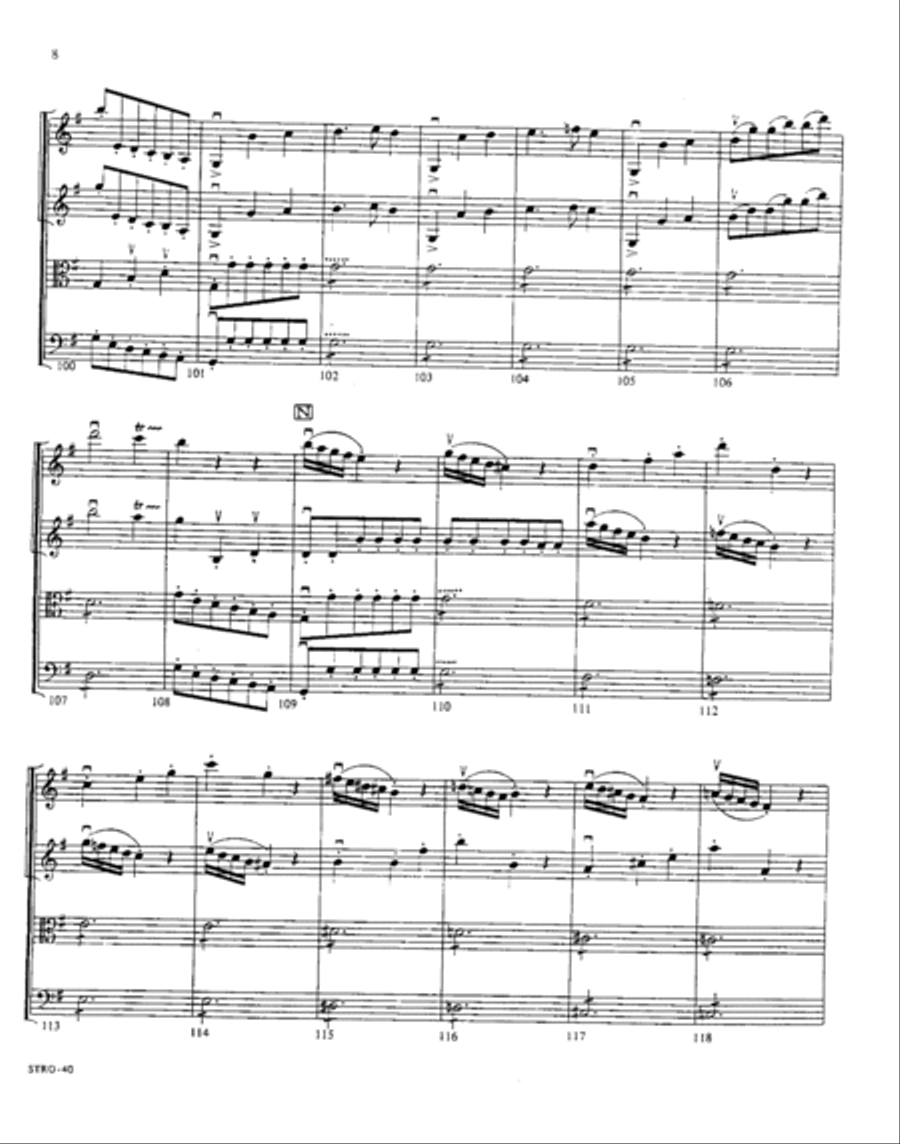 Symphony No. 12 in G K. 110: Allegro (1st movement) Orchestra scores gallery preview page 7