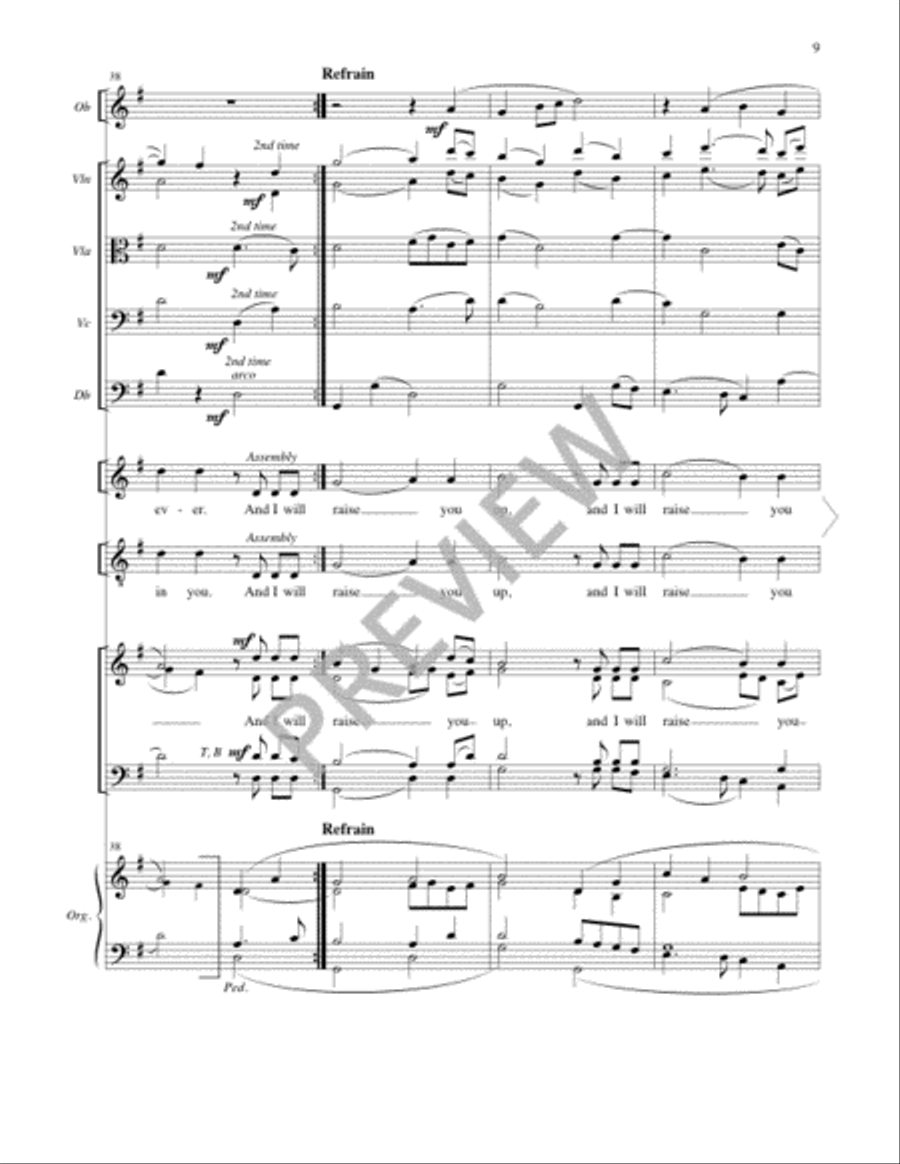 I Am the Bread of Life - Full Score and Parts 4-Part scores gallery preview page 9