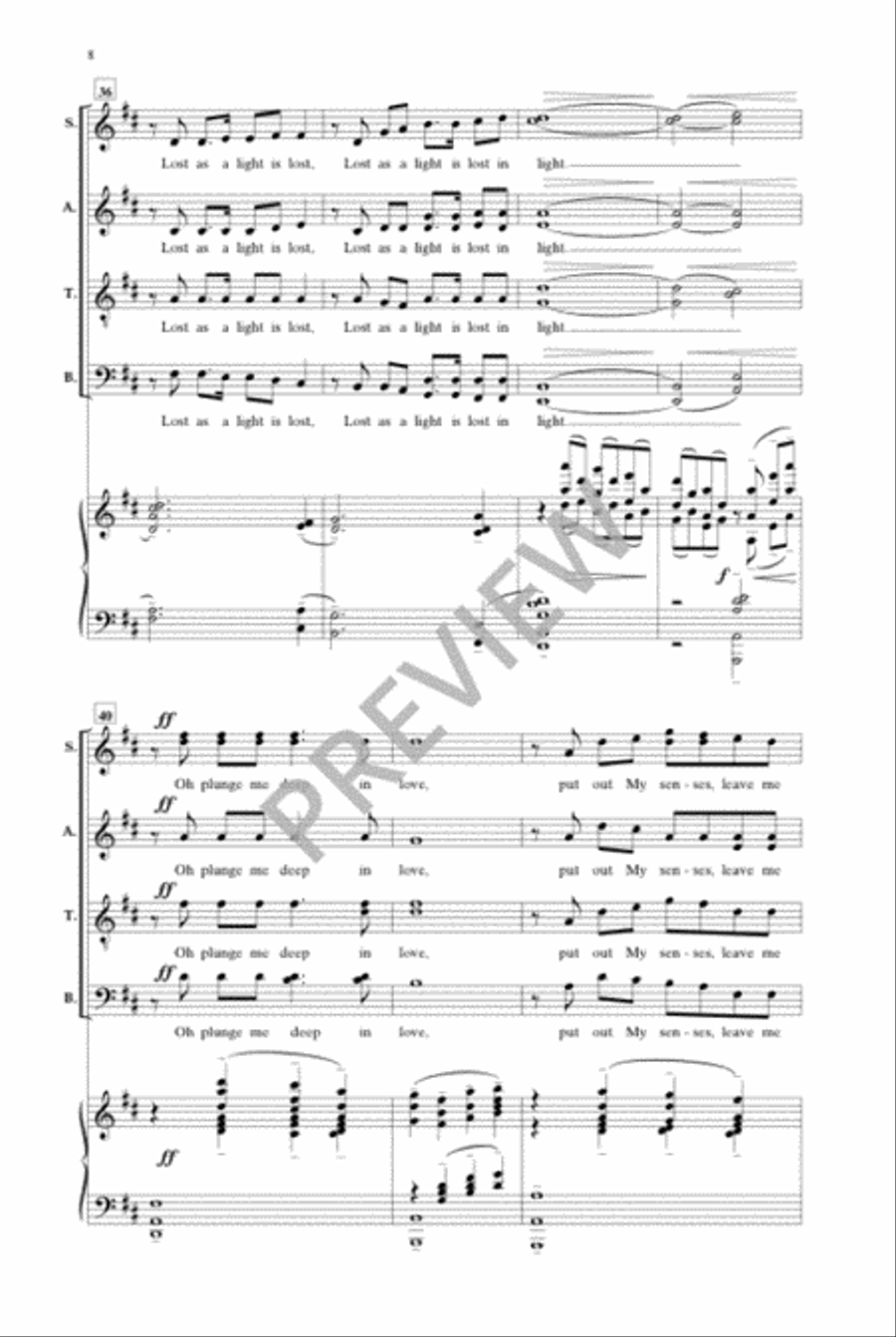 I Am Not Yours (SATB divisi) Divisi scores gallery preview page 7