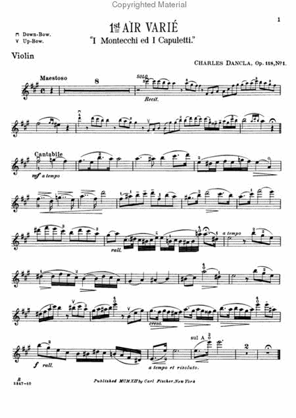 Six Airs Varies, Op. 118