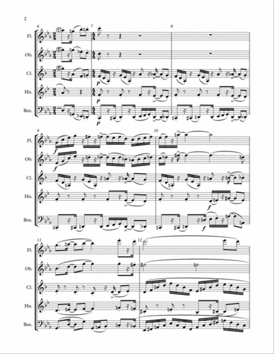 Salsa Picante al Lado Woodwind Quintet scores gallery preview page 2