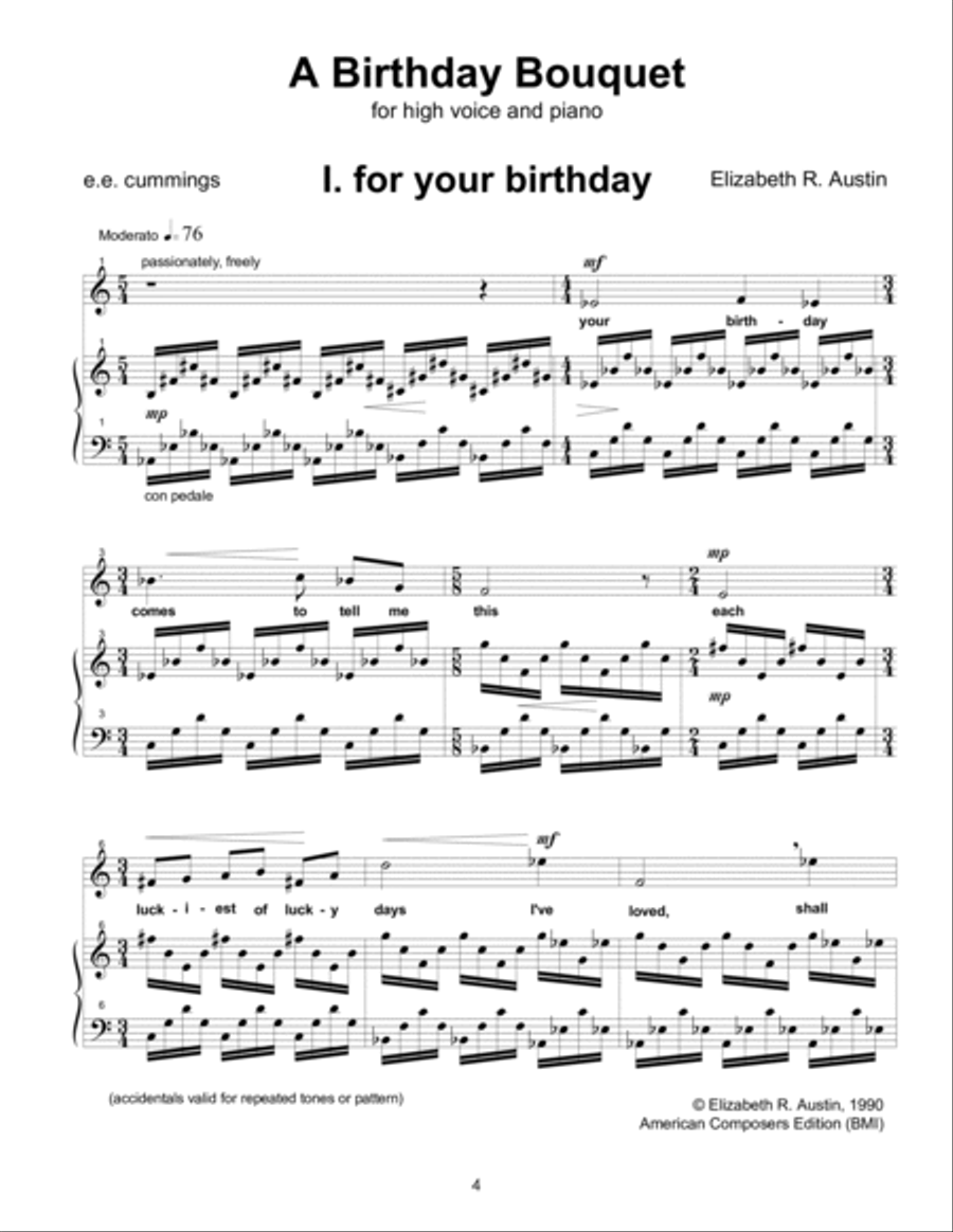 [Austin] A Birthday Bouquet Voice scores gallery preview page 6