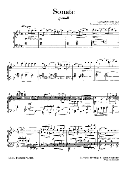 Sonata in G minor Op. 3