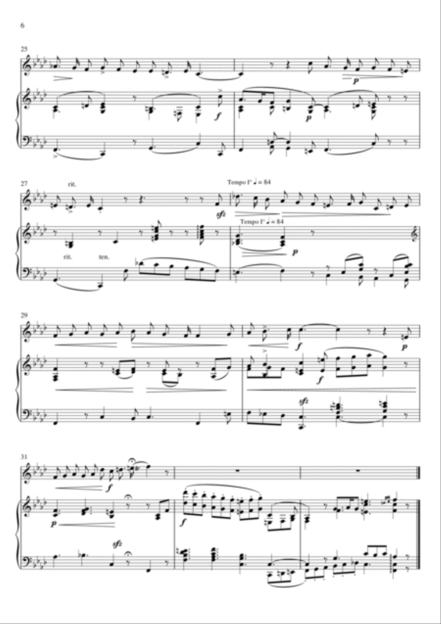 Legrenzi - Che fiero costume (Piano and Violin) Small Ensemble scores gallery preview page 6