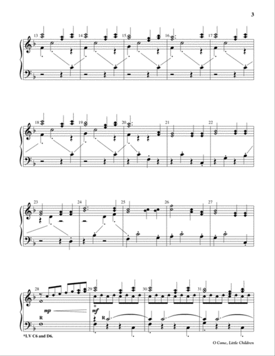 O Come, Little Children O Come, Little Children 5-Octaves scores gallery preview page 10