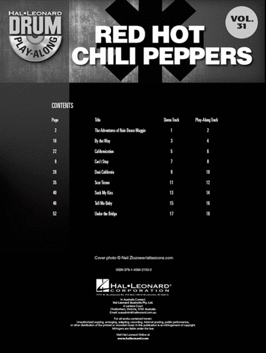 Red Hot Chili Peppers Percussion scores gallery preview page 2