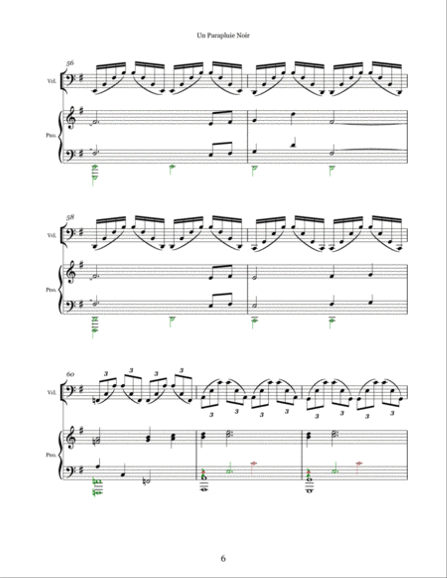 Un Parapluie Noir Un Parapluie Noir Piano scores gallery preview page 6