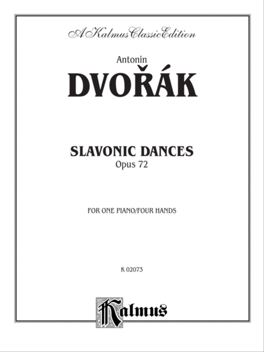 Slavonic Dances, Op. 72