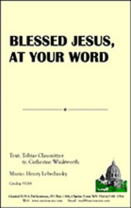 Book cover for Blessed Jesus, at Your Word