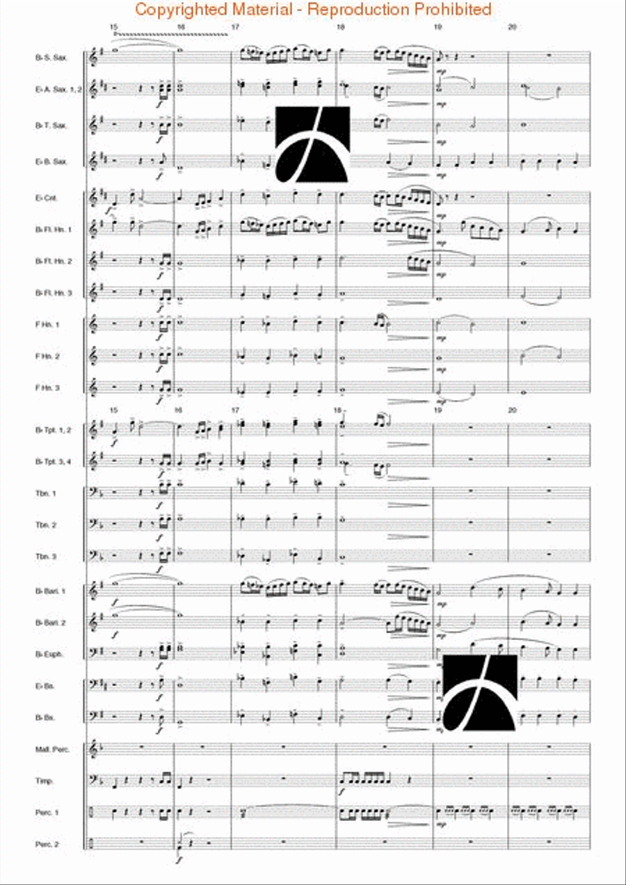 Nordic Fanfare and Hymn Concert Band scores gallery preview page 4