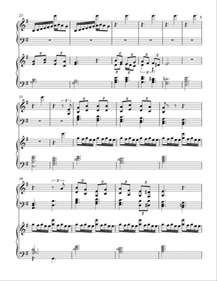 Carol of Emmanuel for Two Pianos 2 Pianos, 4-Hands scores gallery preview page 3