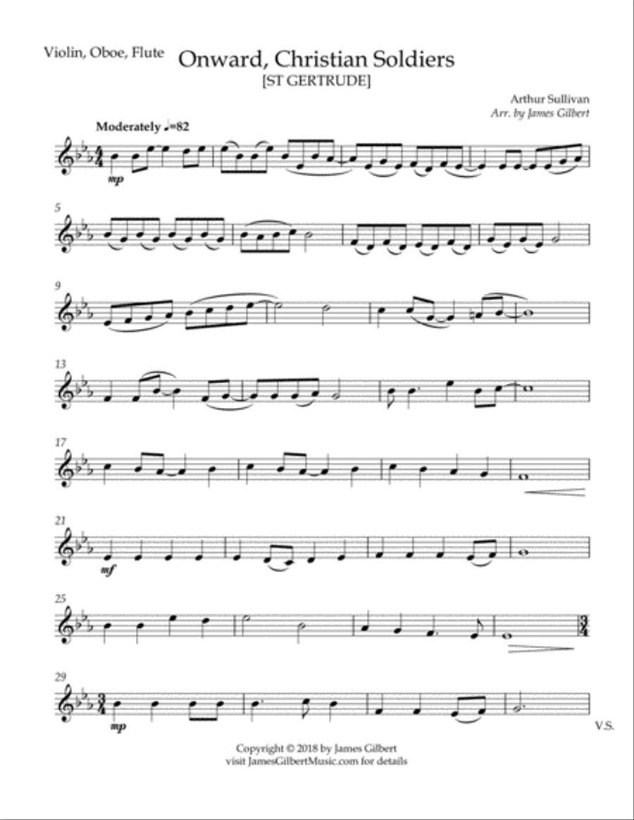 Onward, Christian Soldiers (Any Size Orchestra Series) Small Ensemble scores gallery preview page 2