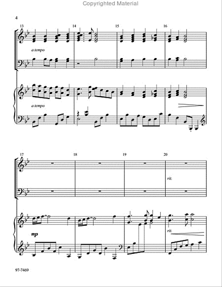 Lenten Folio for Handbells and Piano Handbell Choir scores gallery preview page 4