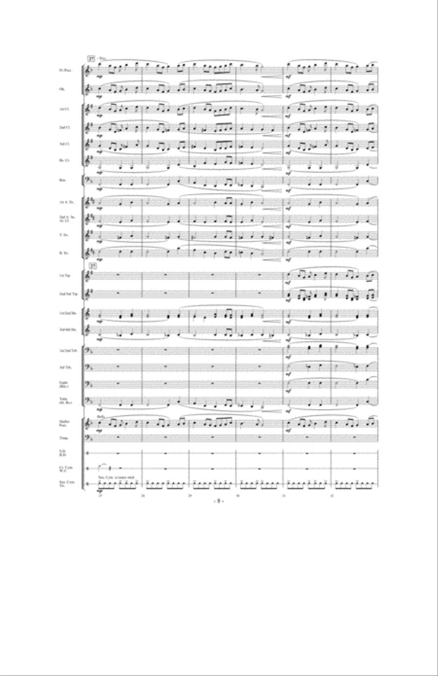 Canticle of the Saints Concert Band scores gallery preview page 7