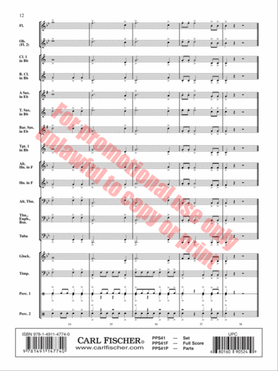 Emergence Concert Band scores gallery preview page 13