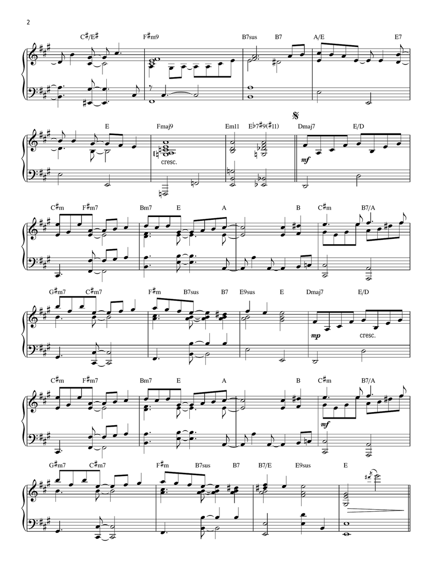 Kei's Song Piano Solo scores gallery preview page 2