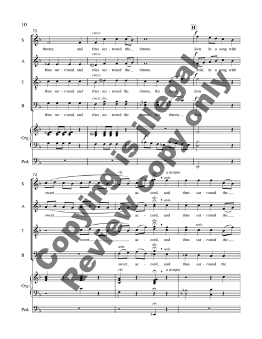 Eternal Brightness: 1. Sweet Accord 4-Part scores gallery preview page 13
