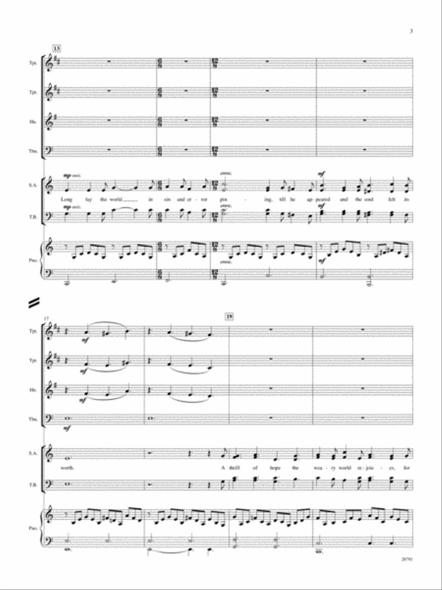 O Holy Night: Score Choir scores gallery preview page 3