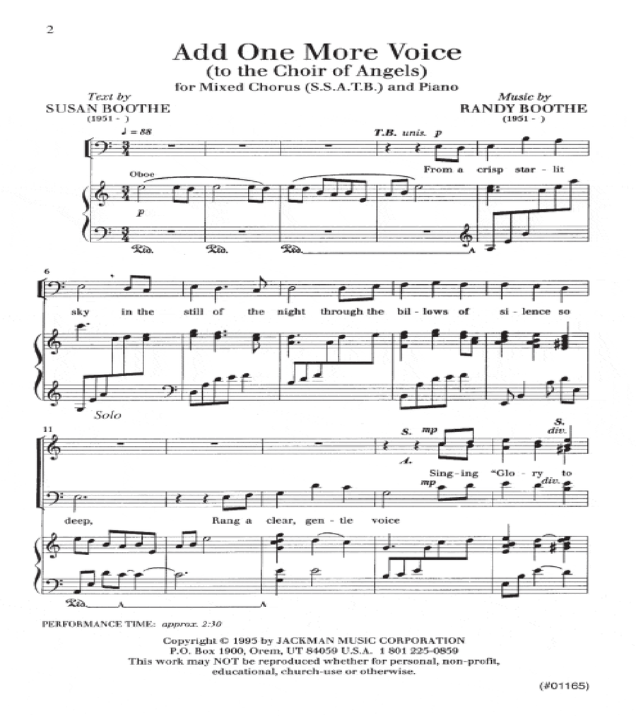 Add One More Voice - SATB 4-Part scores gallery preview page 2