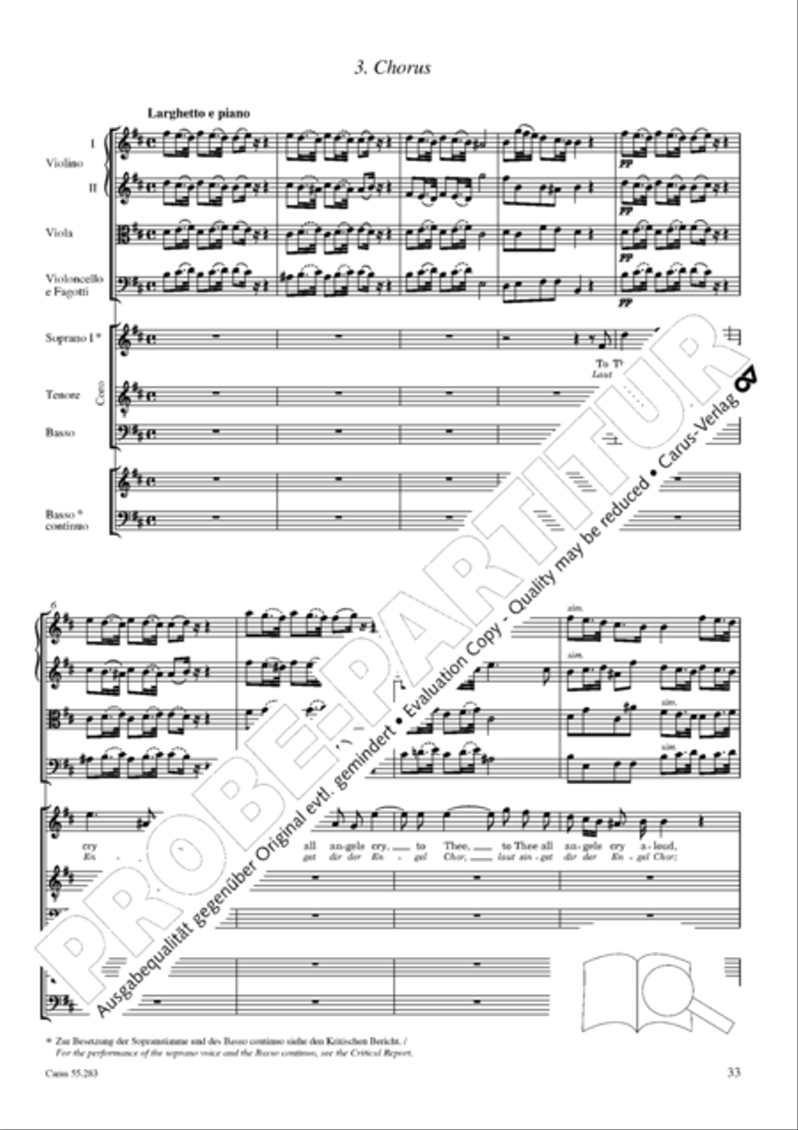 Te Deum for the Victory of Dettingen SSATB scores gallery preview page 50