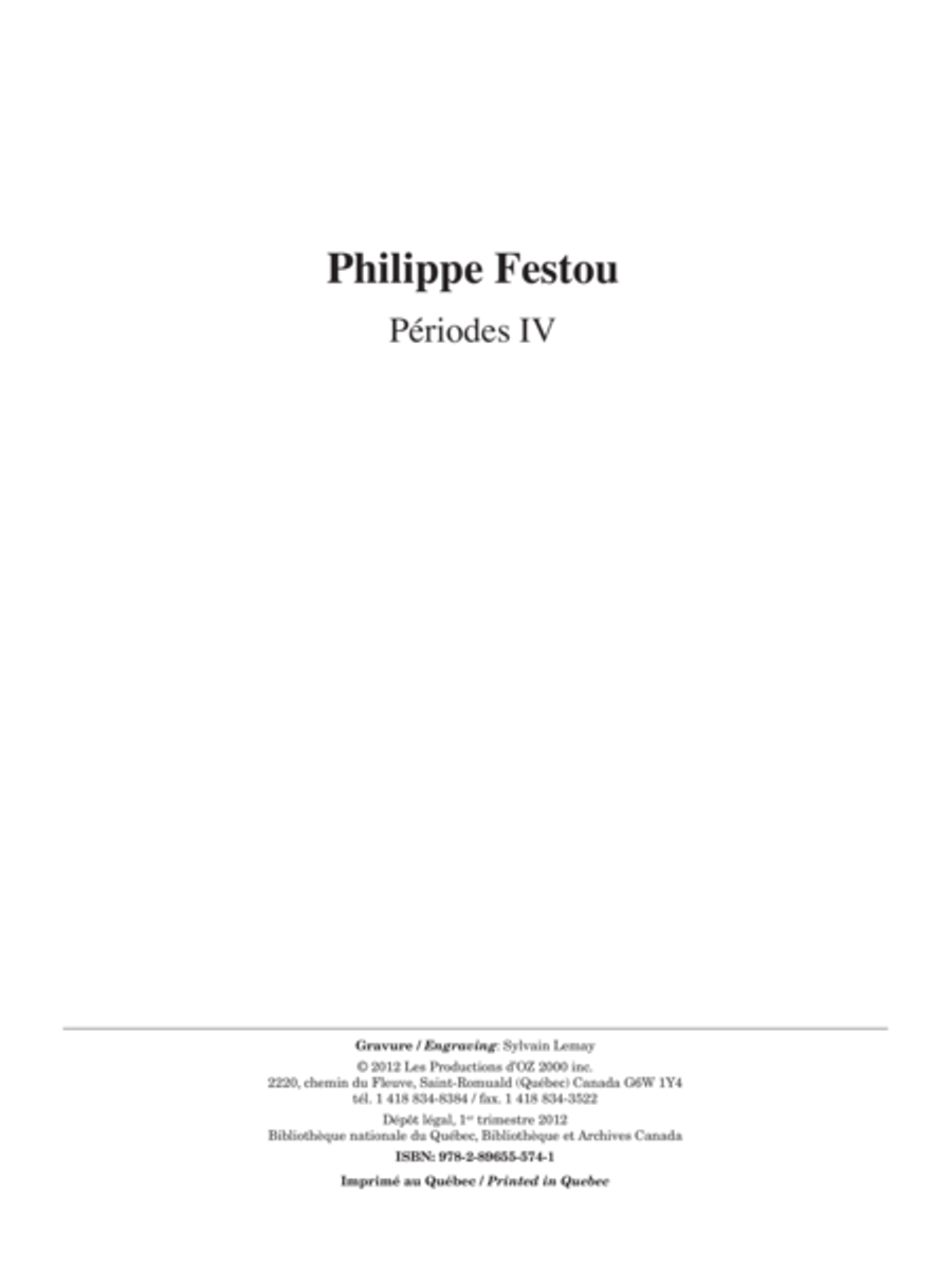 Périodes IV Orchestra scores gallery preview page 1