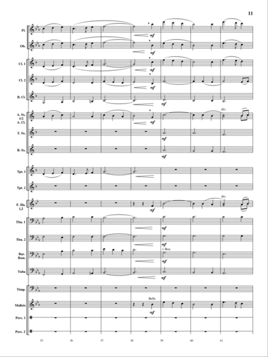 Oakdale Variations Oakdale Variations Concert Band scores gallery preview page 10