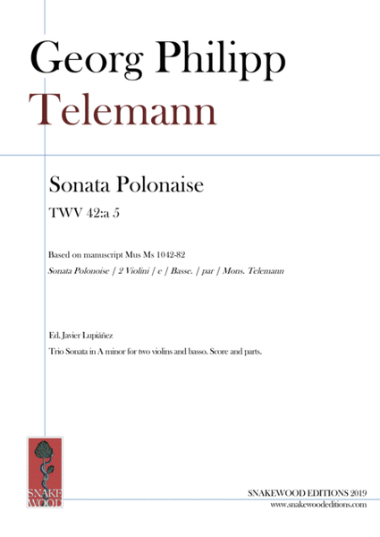 Telemann – Trio Sonata Polonaise TWV 42:a 5