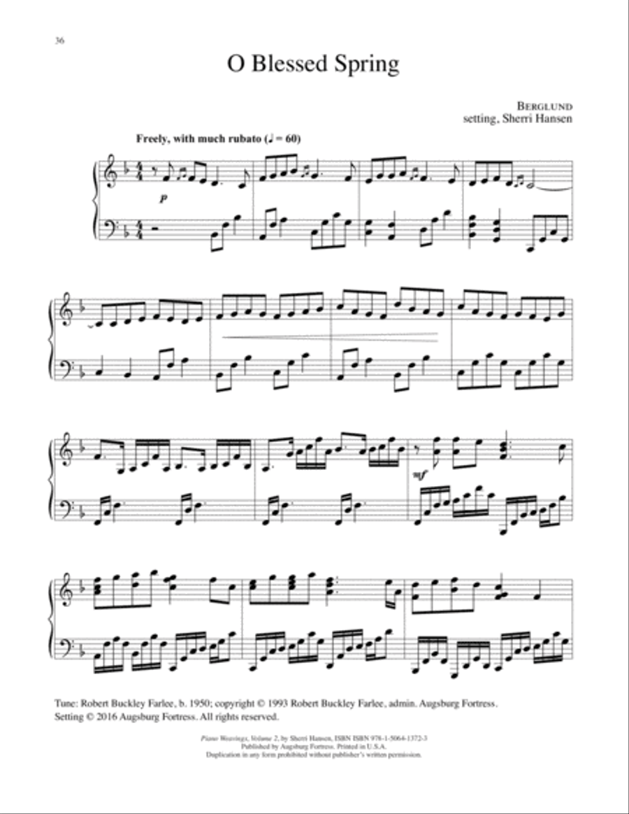 Piano Weavings Volume 2 Piano Solo scores gallery preview page 37