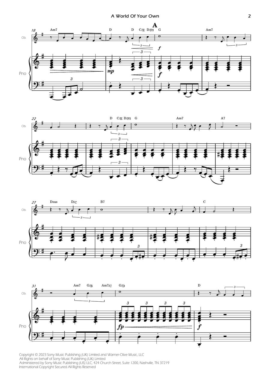 A World Of Your Own Piano scores gallery preview page 4