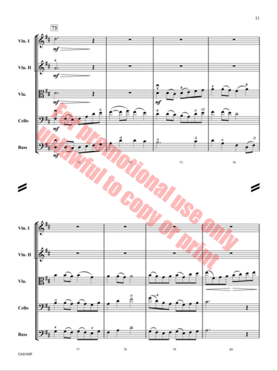Pachelbel's Rhapsody Pachelbel's Rhapsody Orchestra scores gallery preview page 11