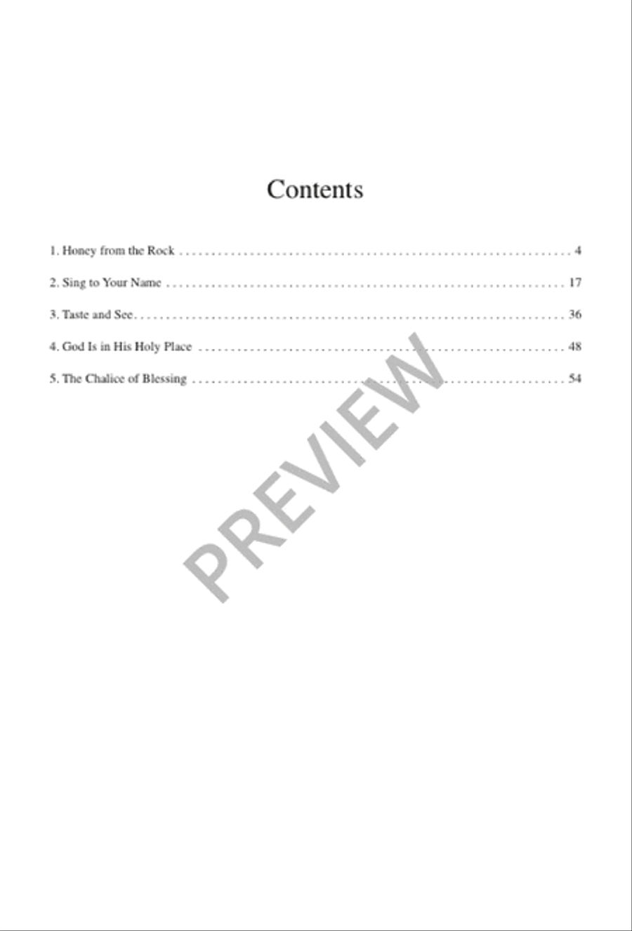 Honey from the Rock - Volume 1 4-Part scores gallery preview page 4