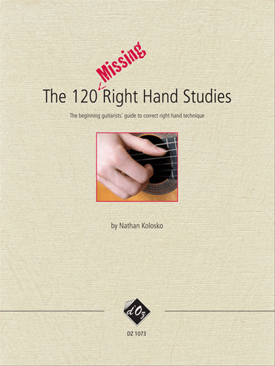 The 120 Missing Right Hand Studies Classical Guitar scores gallery preview page 1