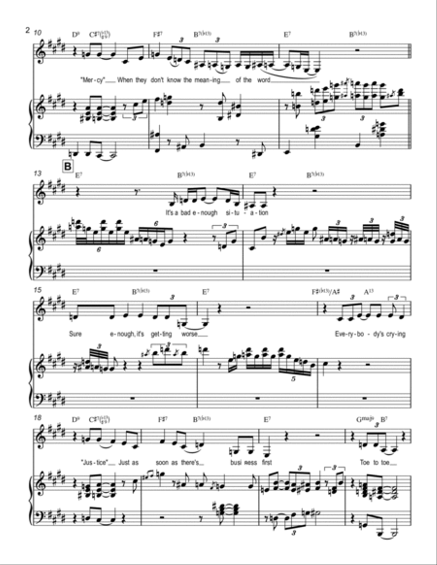 Everybody's Cryin' Mercy Everybody's Cryin' Mercy Voice scores gallery preview page 2
