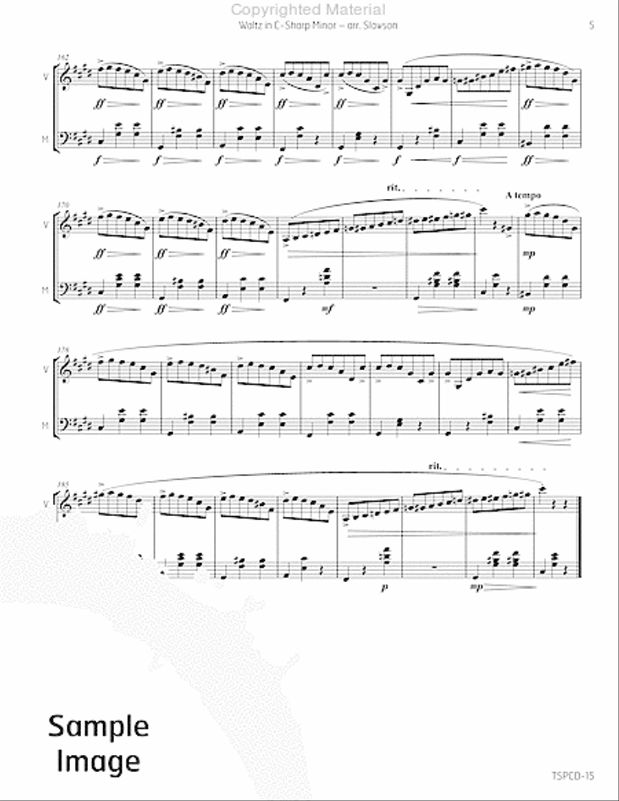 Waltz in C-Sharp Minor Waltz in C-Sharp Minor Marimba scores gallery preview page 8