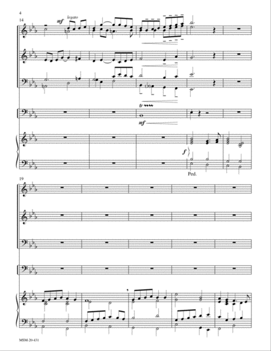 Thine Is the Glory (Judas Maccabaeus) Choir scores gallery preview page 3