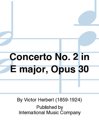 Book cover for Concerto No. 2 In E Major, Opus 30
