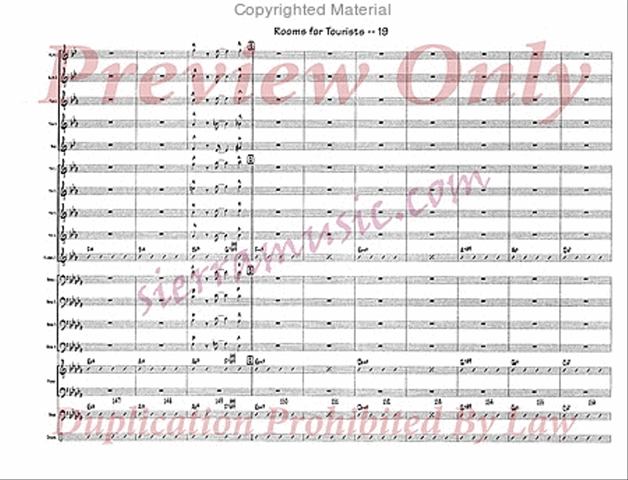 Rooms For Tourists Rooms For Tourists Jazz Ensemble scores gallery preview page 20